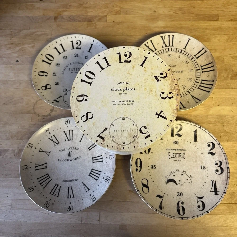 Pottery Barn Vintage Clock Face 8.25